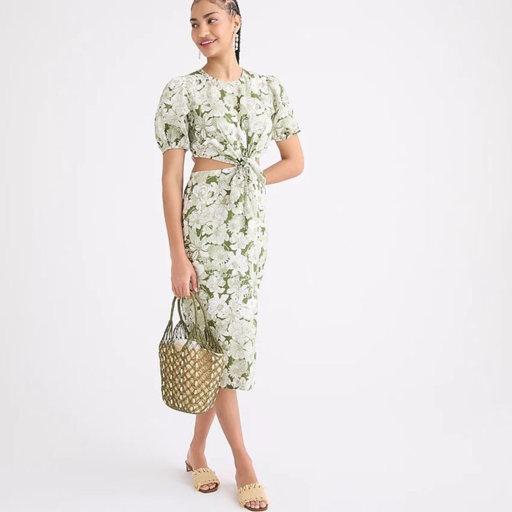 NWT Jcrew liberty London cutout dress